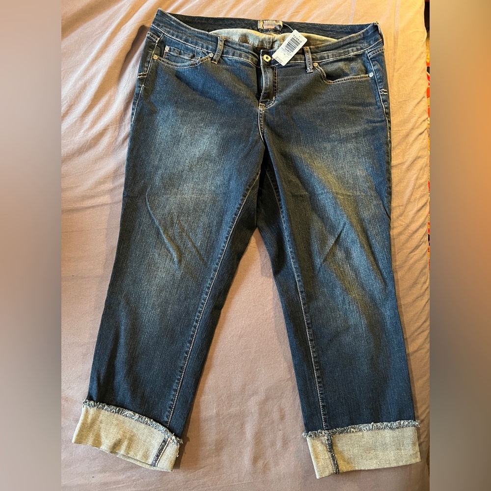 NWT Torrid crop boyfriend vintage stretch jean size 18